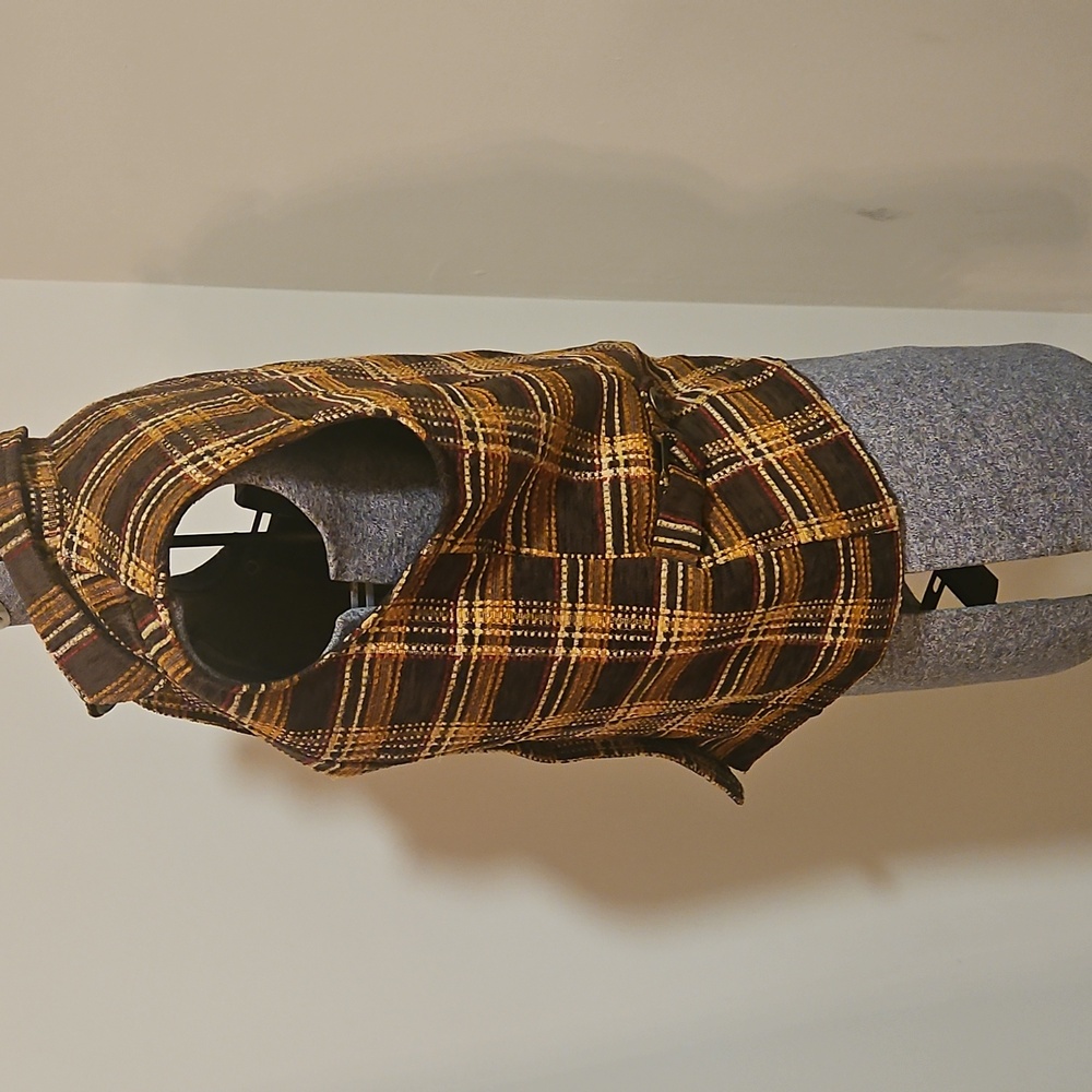 Christopher & Banks Patchwork Button Down Vest - image 3